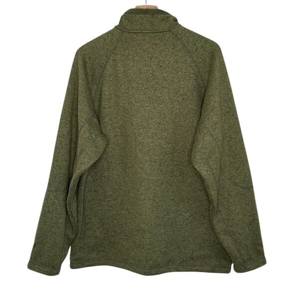 WHITE SIERRA Men's Large Pullover Sweater Half Zip Polyester Green Heavyweight L - Picture 9 of 10